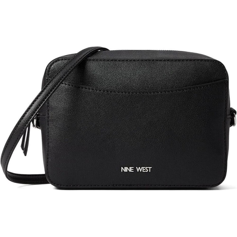 Nine West Calandra Mini Camera Crossbody Black Pockets NWOT Casual Minimalist